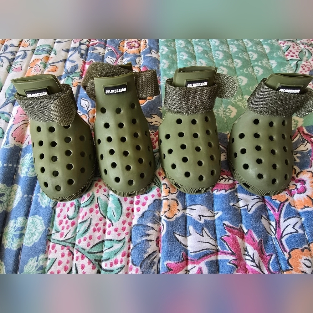 Green Dog Paw Protectors